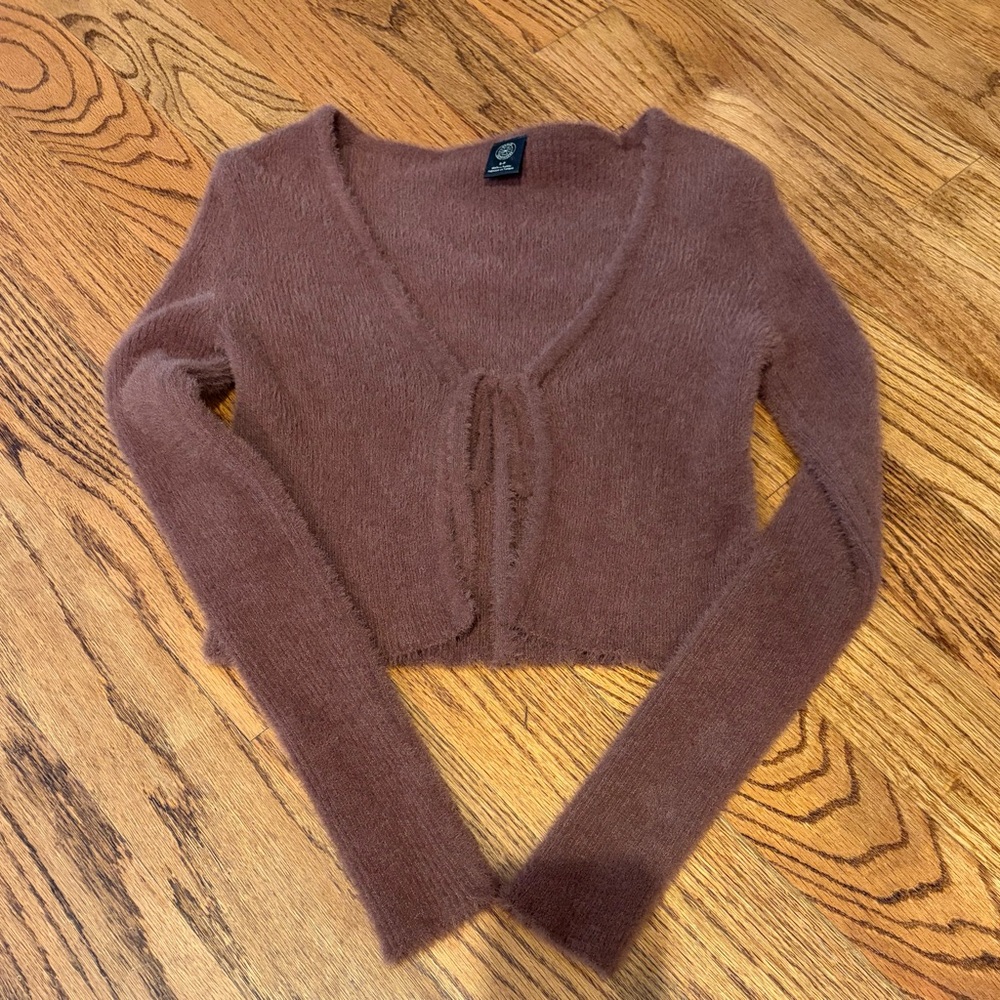 Urban Outfitters Tie Front Cropped Sweater